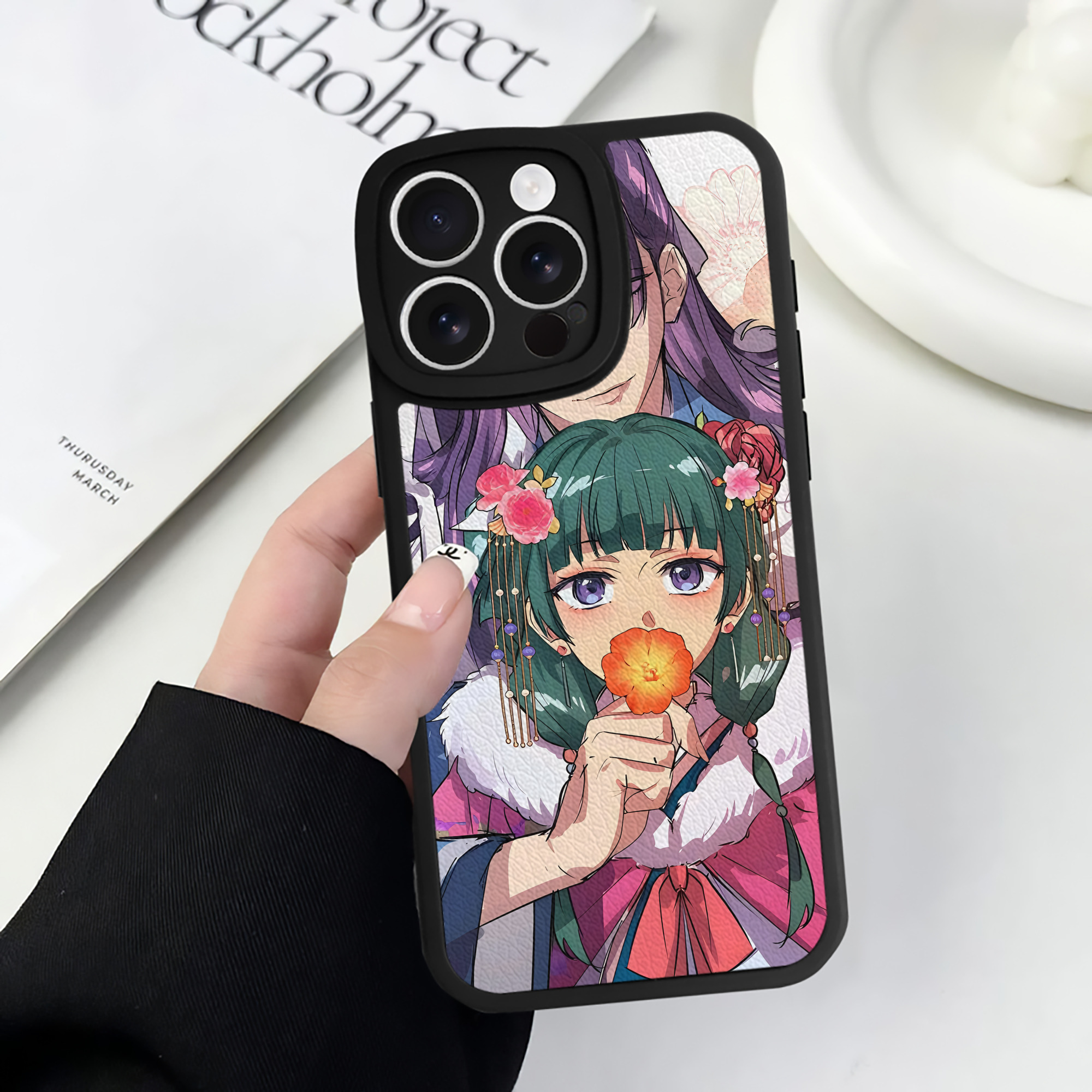 薬屋のひとりごと The Apothecary Diaries 【iPhone 16シリーズ対応】シリコンスマホケース（レザー調） 材質：シリコン